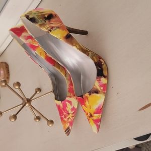 Spring floral heels